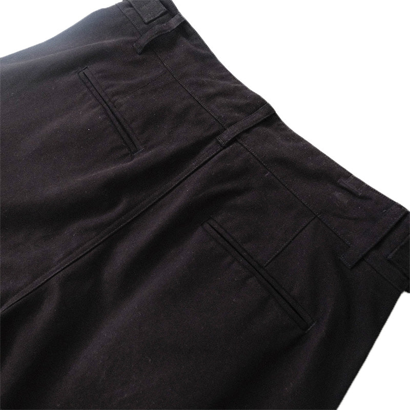 Men Wide Leg Long Pants  - Black - SM2212168B