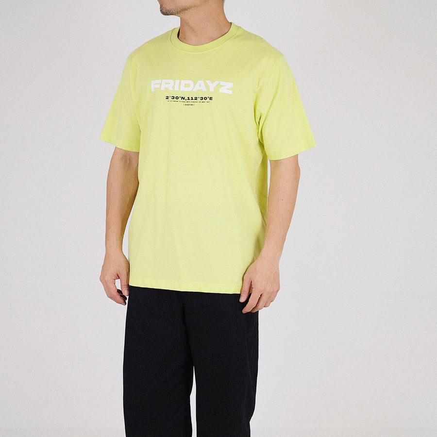Men Graphic Tee
 - Lime - SM2301001B