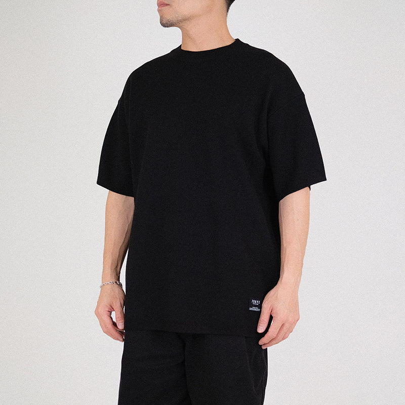 Men Oversized Sweater - Black - SM2301007D