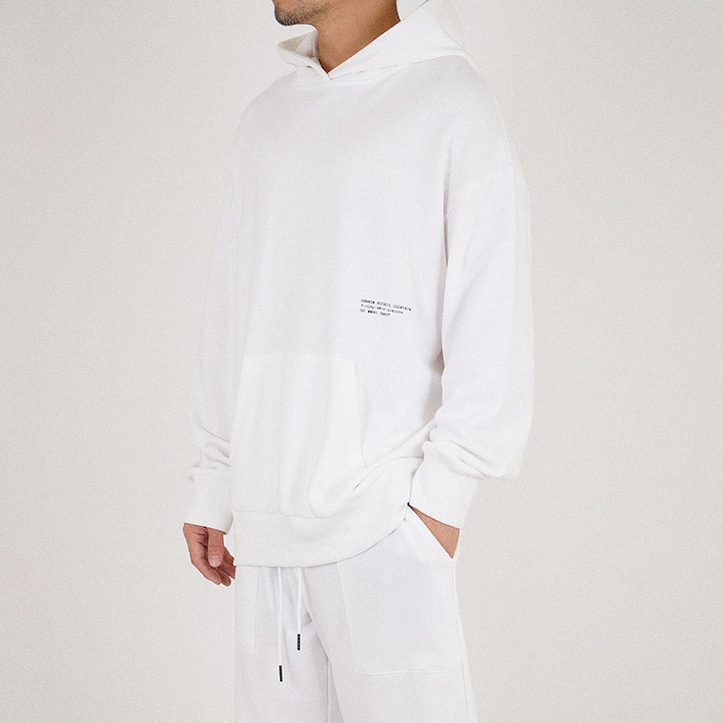 Men Oversized Hoodie - Off White - SM2301011A