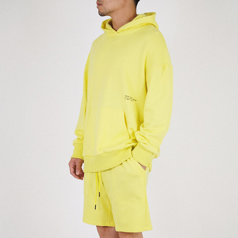 Men Oversized Hoodie - Citron - SM2301011B