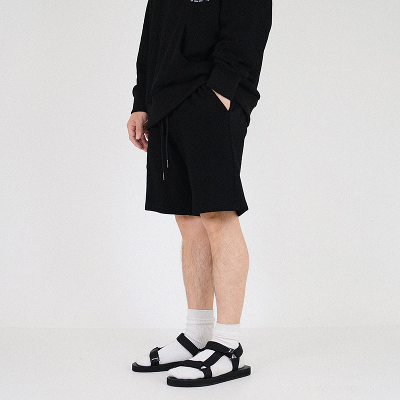 Men Sweat-Shorts - Black - SM2301012D
