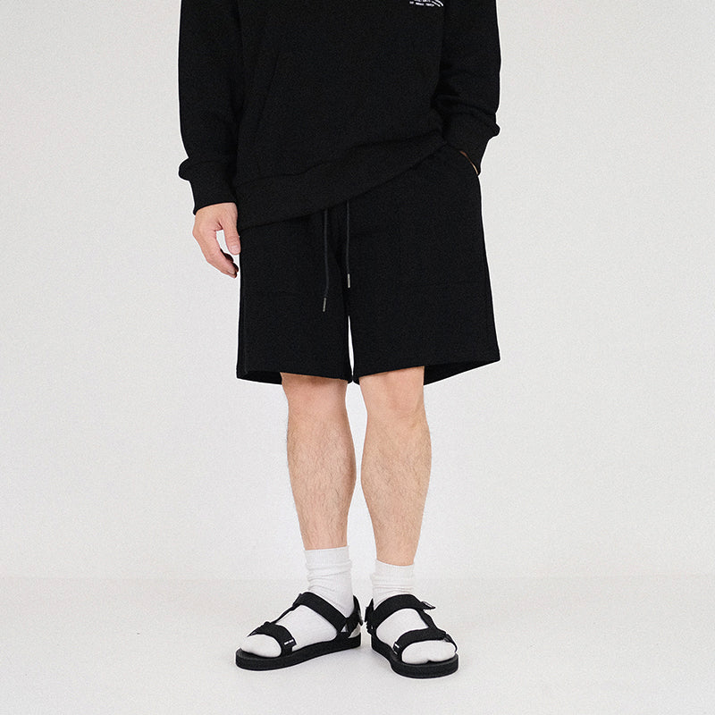Men Sweat-Shorts - Black - SM2301012D