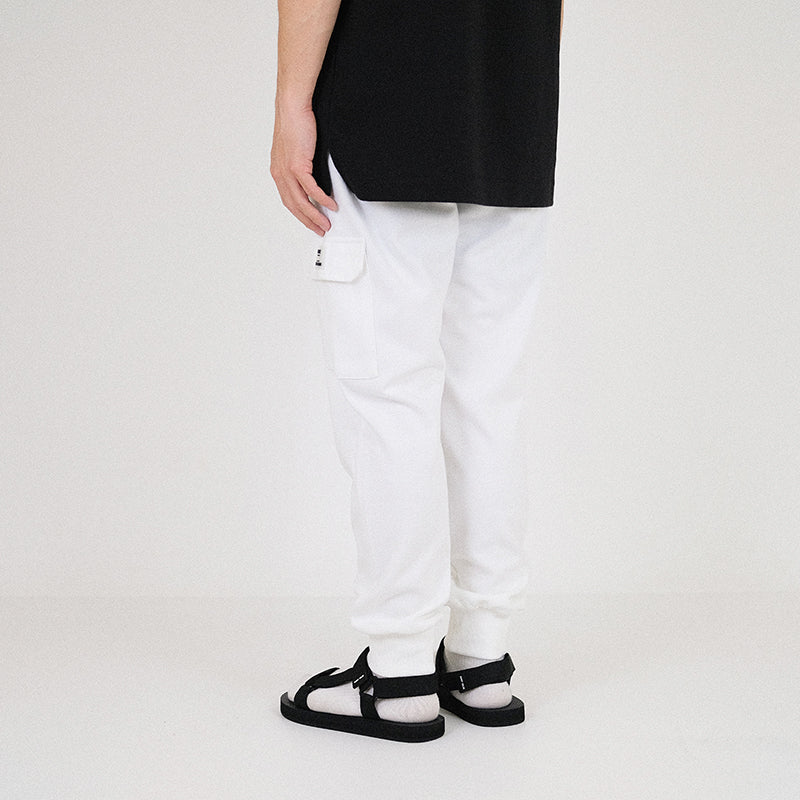 Men Cargo Sweatpants - Off White - SM2301015A