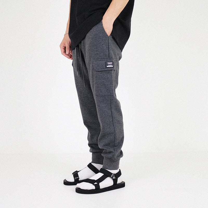Men Cargo Sweatpants - Dark Grey - SM2301015B