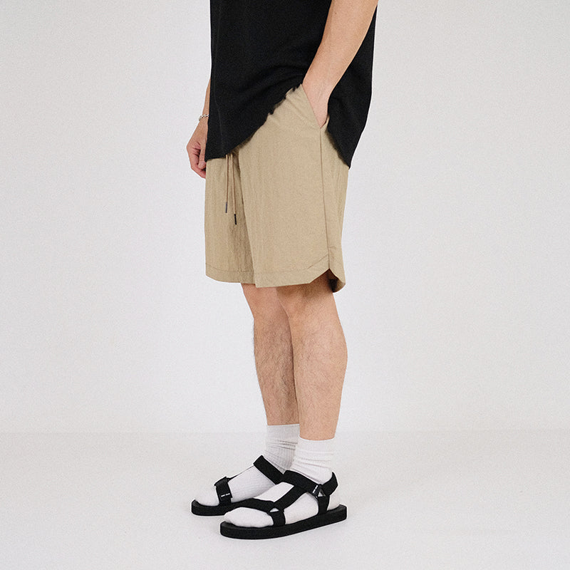 Men Nylon Shorts - Beige - SM2301051A