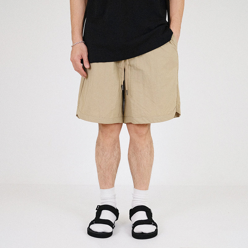 Men Nylon Shorts - Beige - SM2301051A
