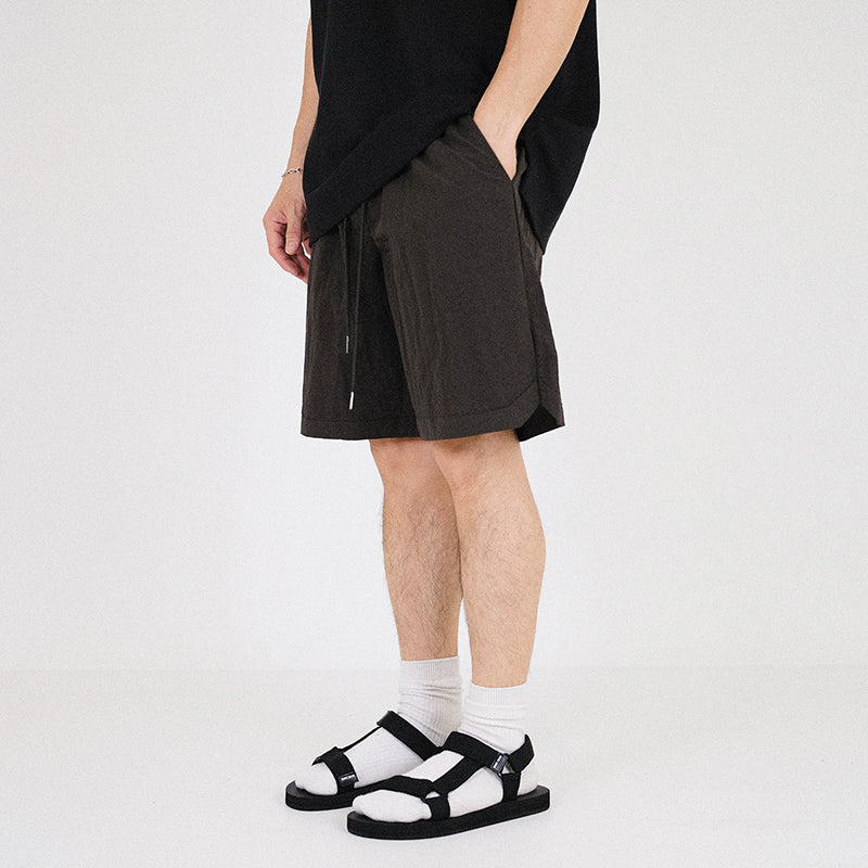 Men Nylon Shorts - Army Green - SM2301051C