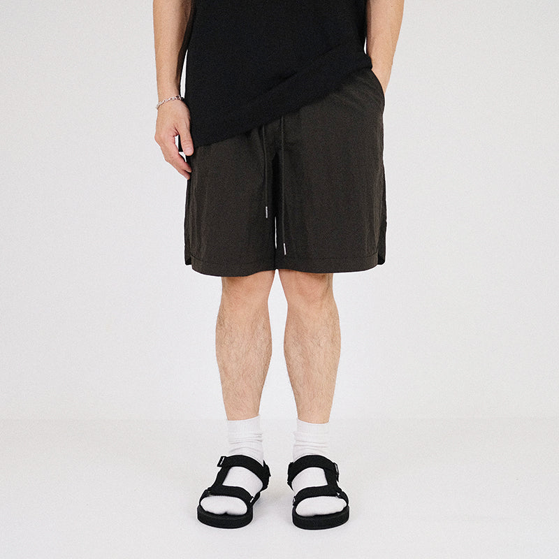 Men Nylon Shorts - Army Green - SM2301051C