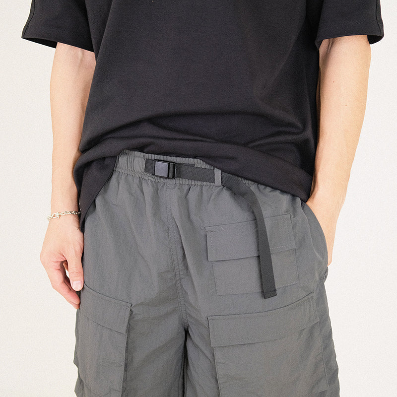 Men Nylon Shorts - Dark Green - SM2301063B
