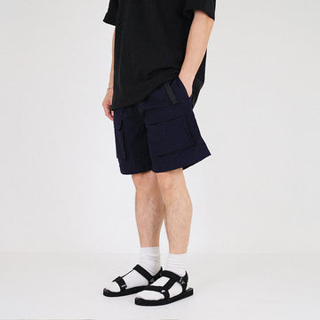Men Nylon Shorts - Navy - SM2301063C