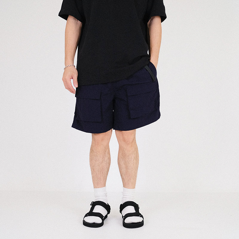 Men Nylon Shorts - Navy - SM2301063C