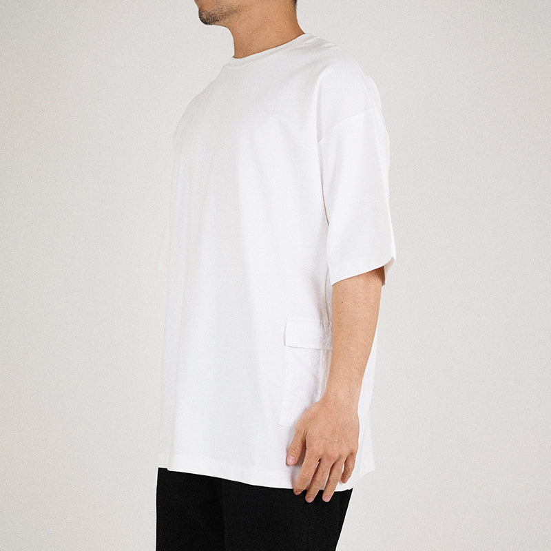 Men Oversized Combined Top - Off White - SM2302018A