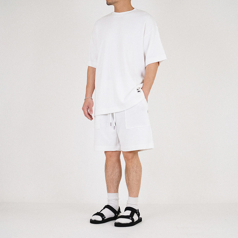Men Oversized Top - Off White - SM2302019A