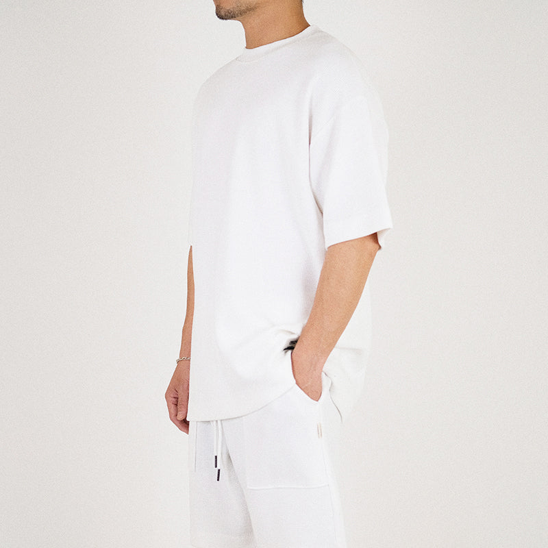 Men Oversized Top - Off White - SM2302019A