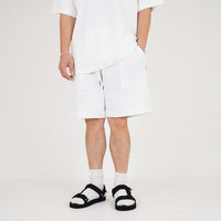 Men Waffle Knit Shorts - Off White - SM2302020A