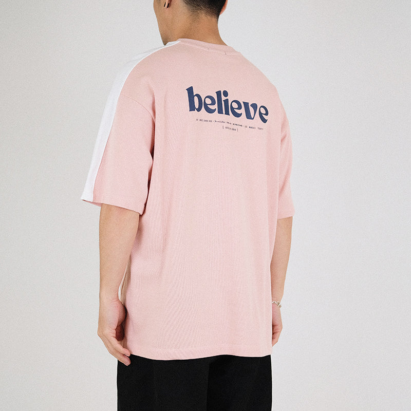 Men Printed Oversized Sweatshirt - Light Pink - SM2302021B