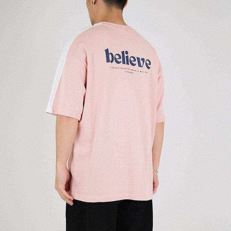 Men Printed Oversized Sweatshirt - Light Pink - SM2302021B