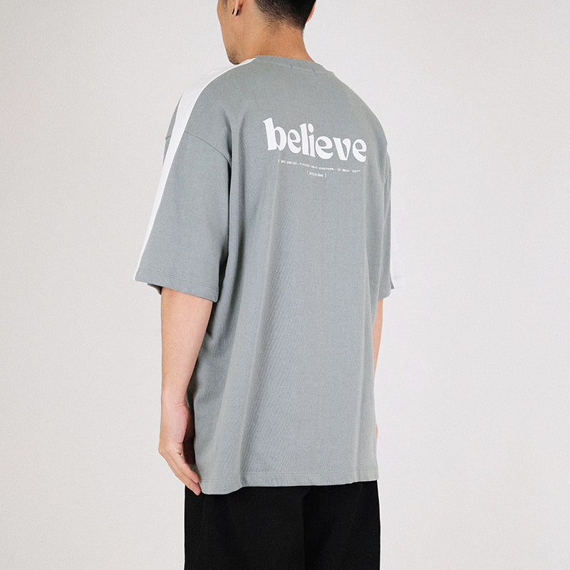 Men Printed Oversized Sweatshirt - Dusty Green - SM2302021C