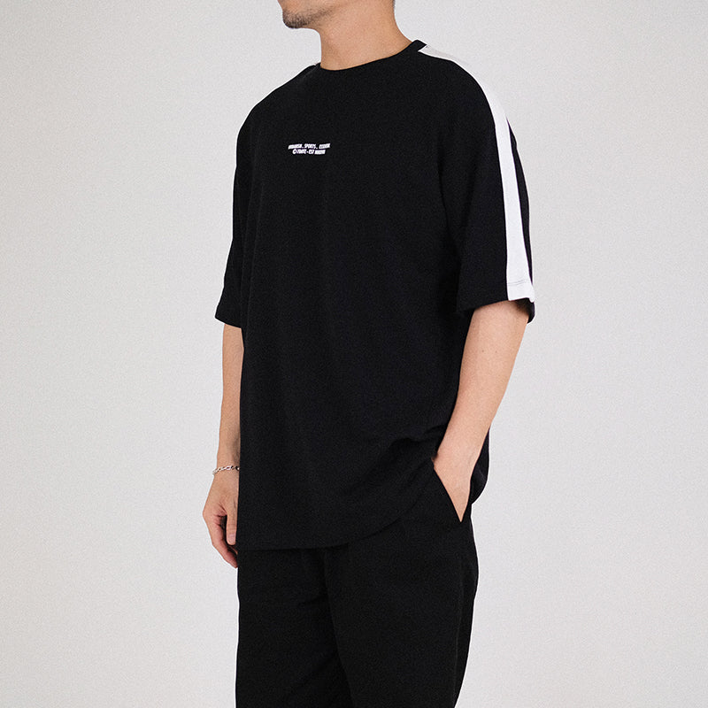 Men Printed Oversized Sweatshirt - Black - SM2302021F