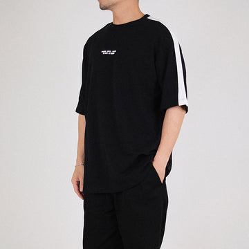 Men Printed Oversized Sweatshirt - Black - SM2302021F