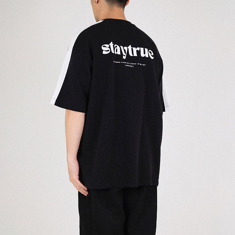 Men Printed Oversized Sweatshirt - Black - SM2302021F