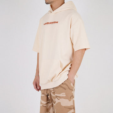 Men Oversized Hoodie - Beige - SM2303030B
