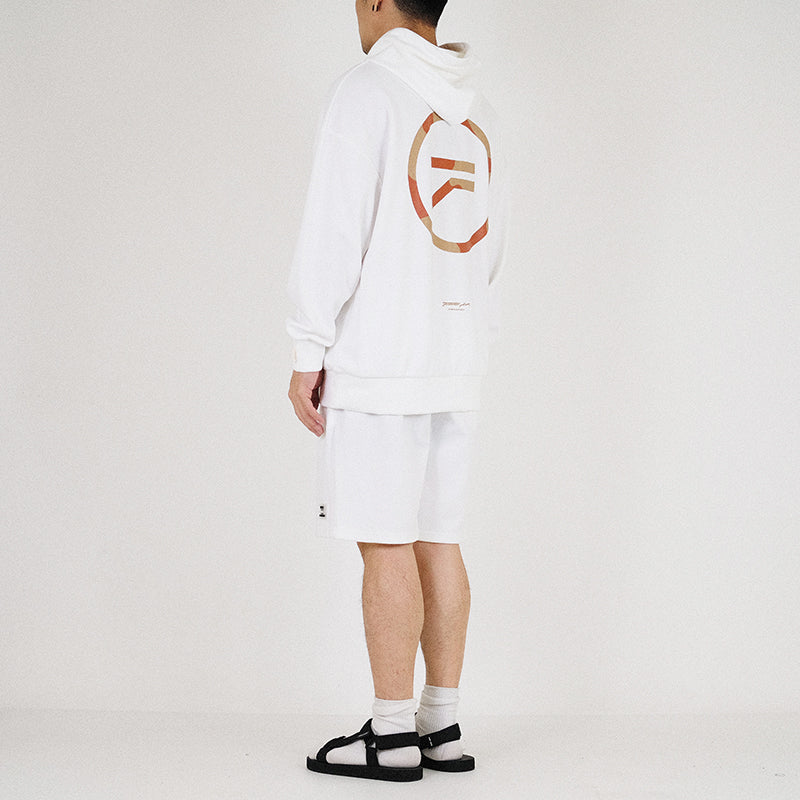 Men Oversized Hoodie - Off White - SM2303033Z