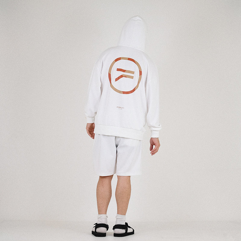 Men Oversized Hoodie - Off White - SM2303033Z