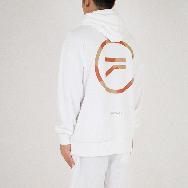 Men Oversized Hoodie - Off White - SM2303033Z