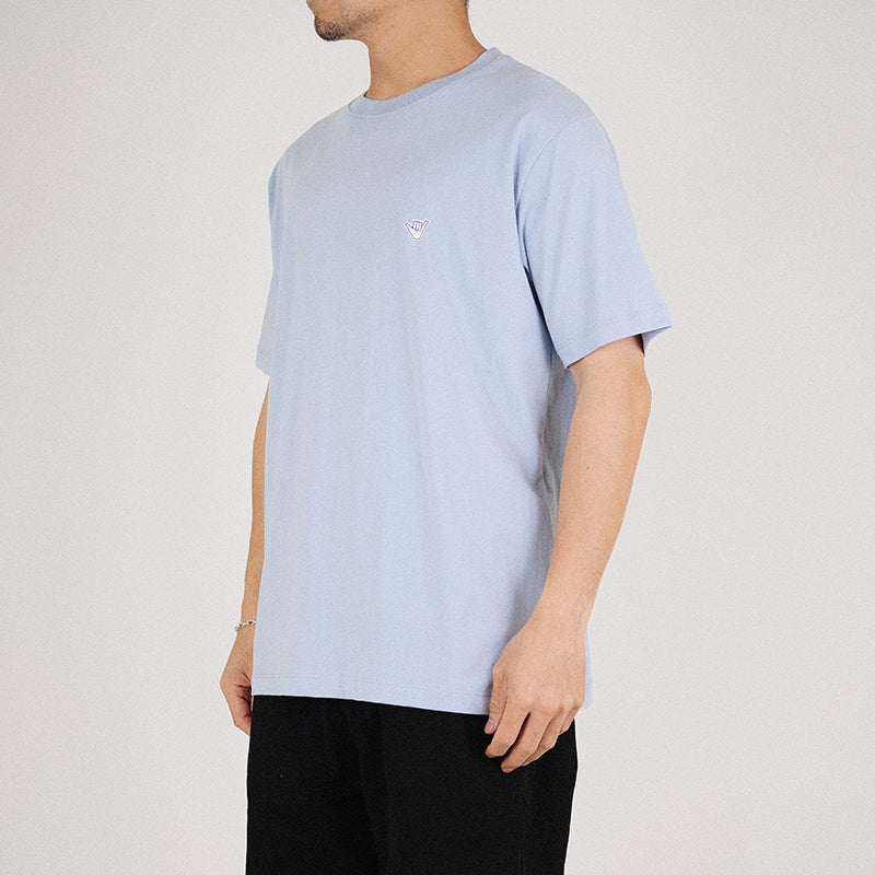Men Graphic Tee - Light Blue - SM2303053B