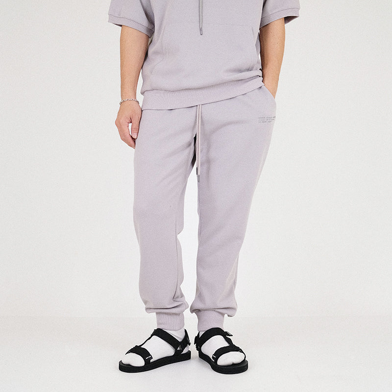 Men Printed Sweatpants - Light Grey - SM2304042B