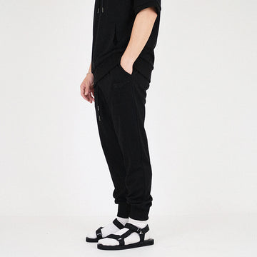 Men Printed Sweatpants - Black - SM2304042C