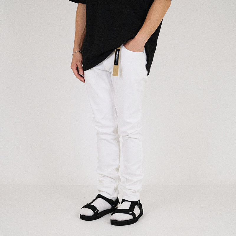 Men Skinny Long Jeans With Belt

 - Off White - SM2304044A