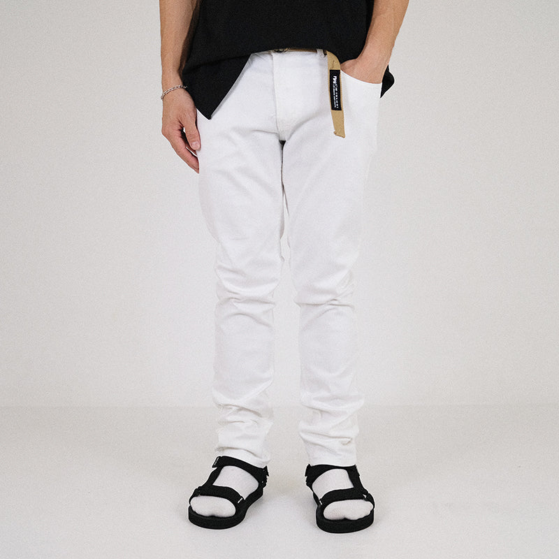 Men Skinny Long Jeans With Belt

 - Off White - SM2304044A