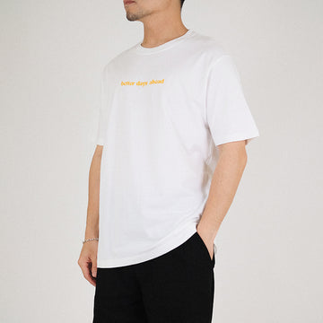 Men Graphic Tee - Off White - SM2304054A