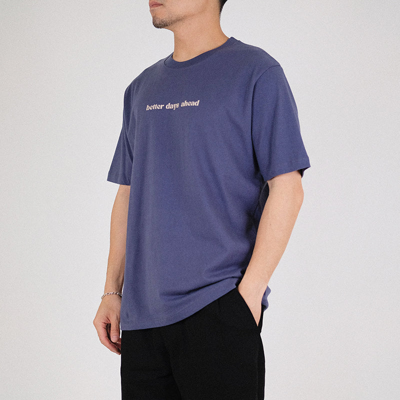 Men Graphic Tee - Blue - SM2304054C