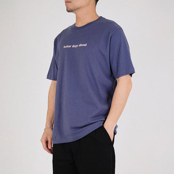 Men Graphic Tee - Blue - SM2304054C