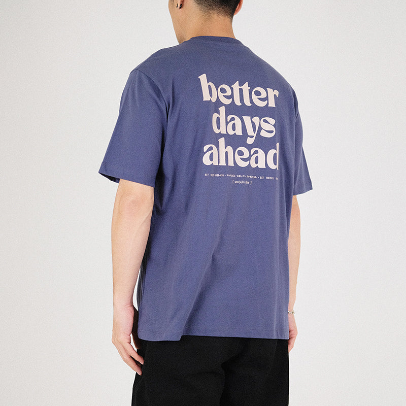 Men Graphic Tee - Blue - SM2304054C