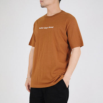 Men Graphic Tee - Camel - SM2304054D