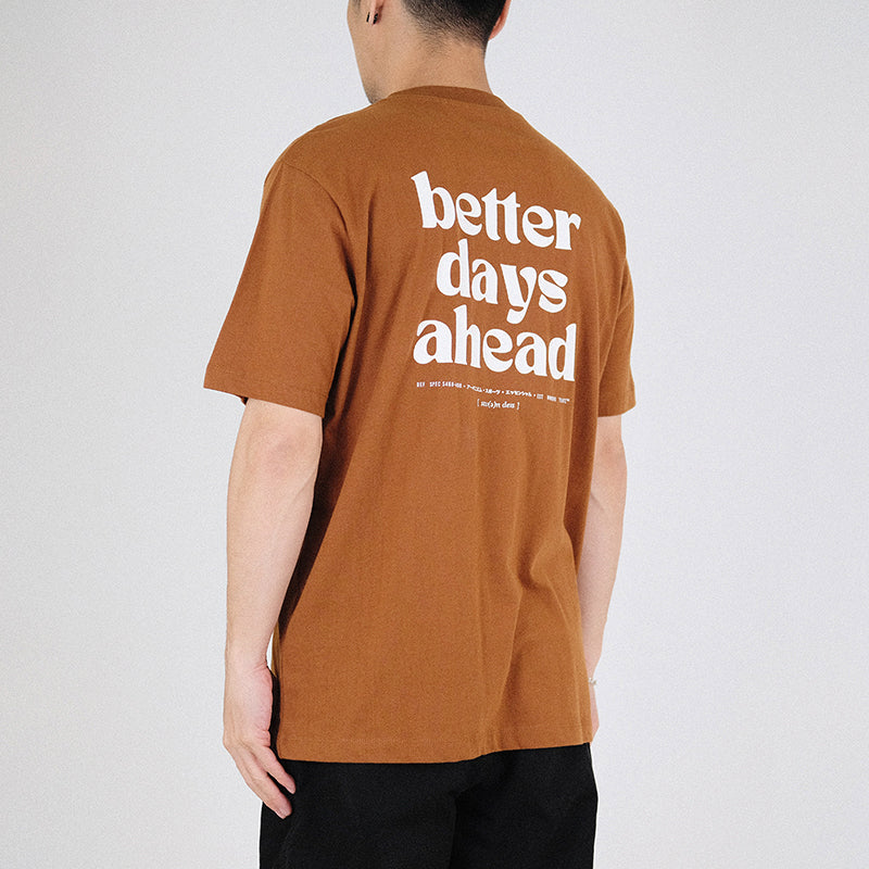 Men Graphic Tee - Camel - SM2304054D
