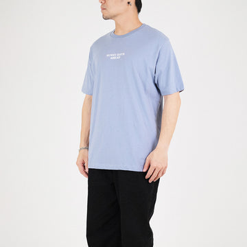 Men Graphic Tee - Dusty Blue - SM2304073B