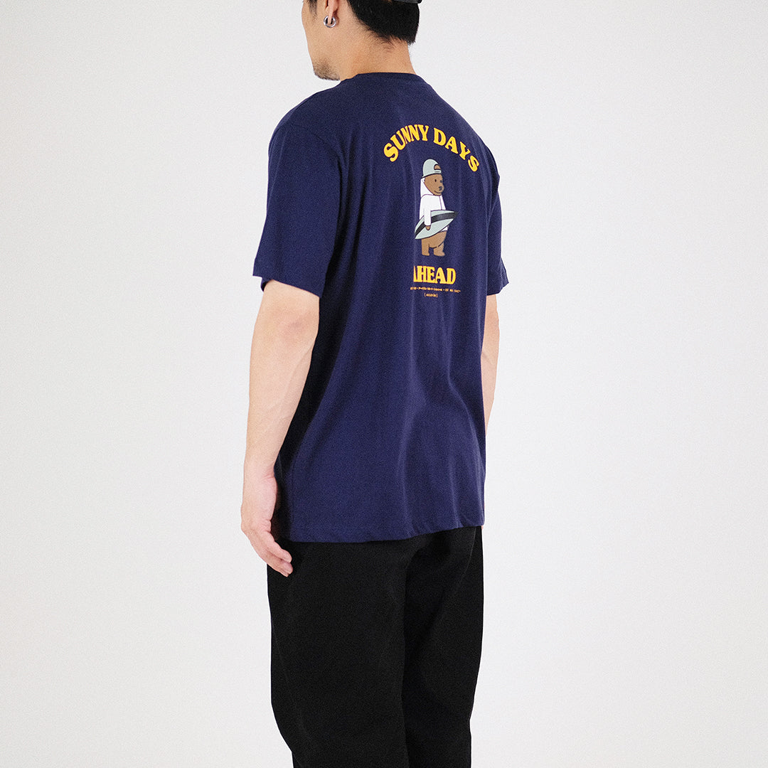 Men Graphic Tee - Navy - SM2304073C