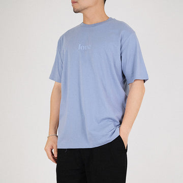 Men Graphic Tee - Dusty Blue - SM2305056B