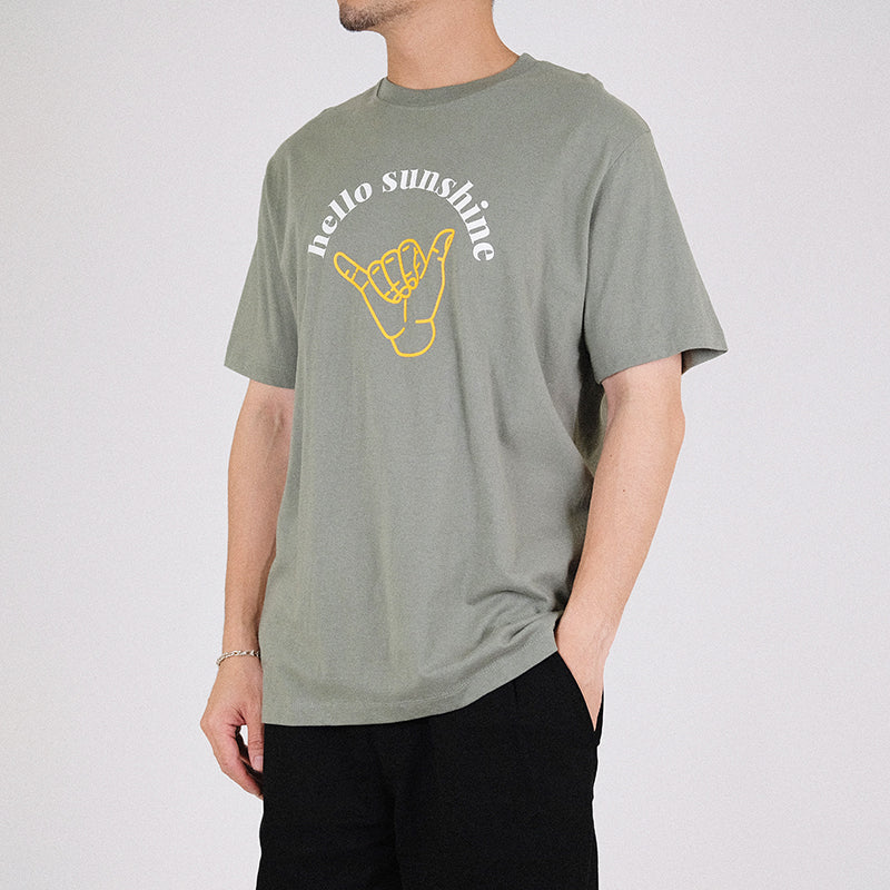 Men Graphic Tee - Dusty Green - SM2305057A