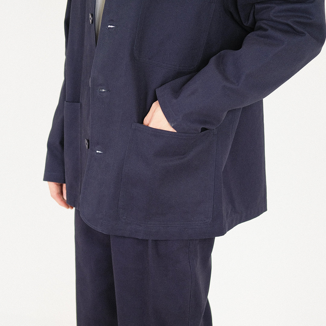 Men Patch Pocket Jacket - Navy - SM2305061A
