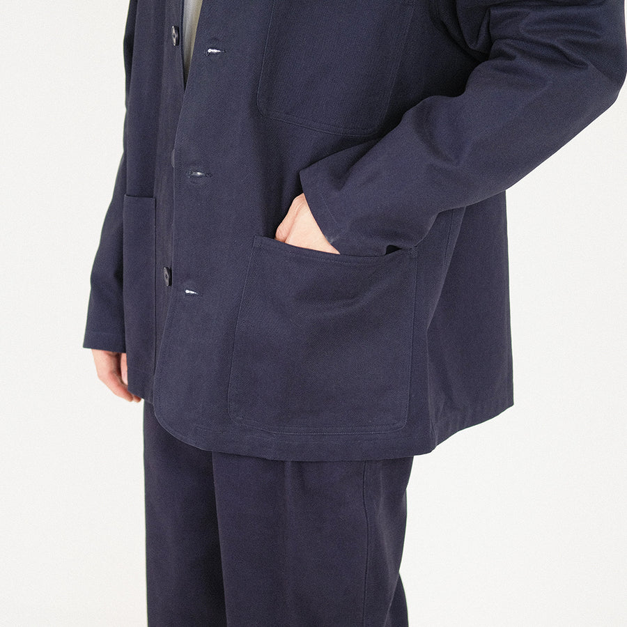 Men Patch Pocket Jacket - Navy - SM2305061A