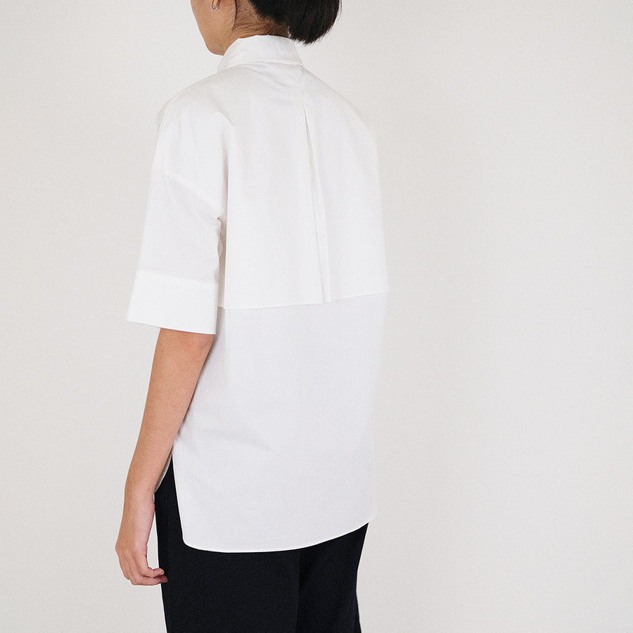 Women Oversized Shirt - Off White - SW2210535A