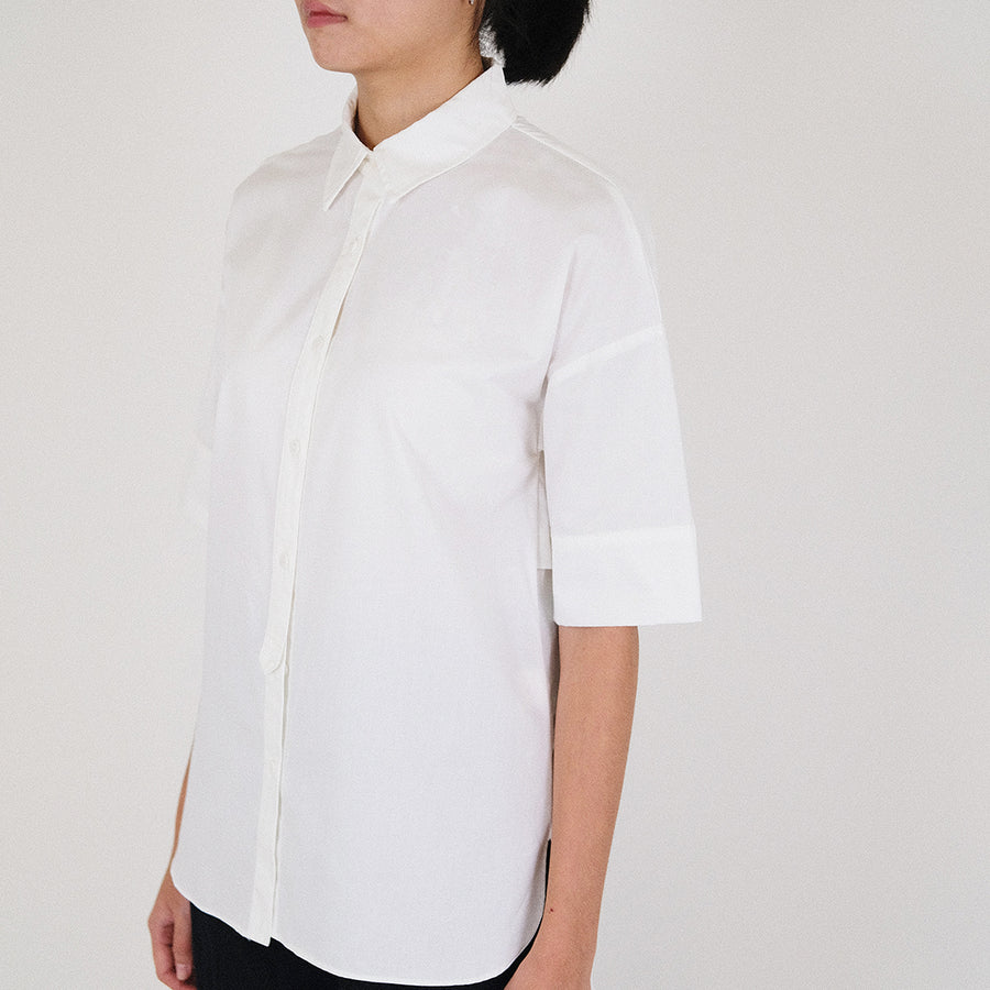 Women Oversized Shirt - Off White - SW2210535A