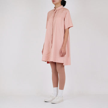 Women Shirt Dress - Dusty Pink - SW2210538A